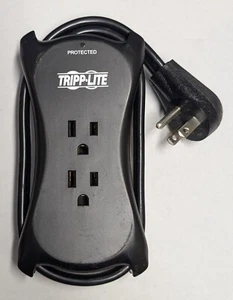 Tripp Lite TRAVELER3USB 3-Outlet Travel-Size Surge Protector with 2 USB 5V 2.1A - Picture 1 of 4