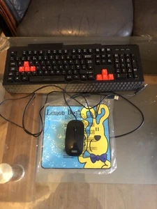 Python Overdrive RGB Gaming Keyboard & Sweex Mouse + Mat Set -See Description - Bild 1 von 20