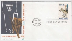 TurtlesTradingPost- Seeing Eye Dogs -1979 FDC #1787- Spectrum Cachet - Picture 1 of 1