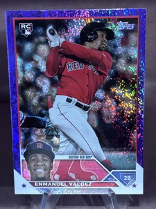 2023 Topps Baseball Update - #US310 Enmanuel Valdez Purple/799 - Boston Red Sox