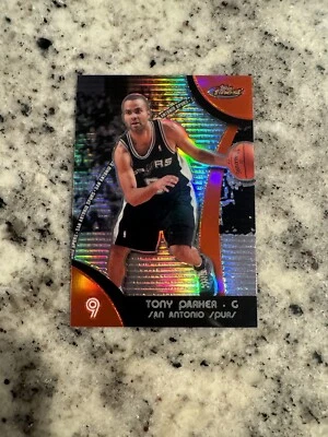 MINT 2007 TOPPS FINEST REFRACTOR TONY PARKER #9 - Image 1 of 3