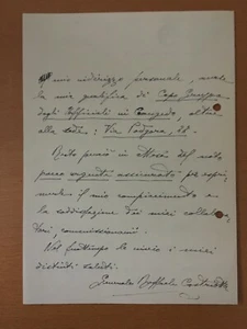 Lettera autografa di Raffaele Castriotta - Imagen 1 de 1