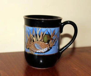 Otagiri Coffee Mug Cup Japan Mallard Duck On Water In Cattails Gibson Greetings - Picture 1 of 3
