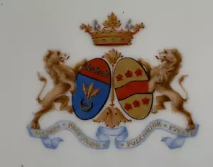 Porzellanteller Wappen MARQUIS DE JASSAUD Sevres um 1850, Adelskrone Frankreich - Bild 1 von 10