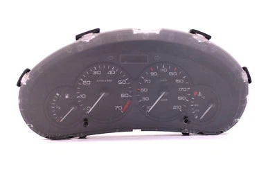 Tachometer Peugeot 206 Benziner 9634961180 Kombiinstrument KFZ #2 Anschlüsse - Bild 1 von 3