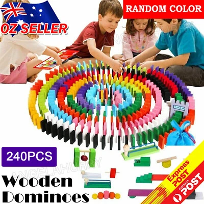 240-960pcs Domino Blocks Tiles Tumbling Dominoes Knock Down NE - image 1 of 4
