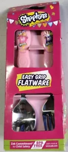 SHOPKINS KIDS EASY GRIP FLATWARE SPOON & FORK CUTLERY SET - Picture 1 of 1