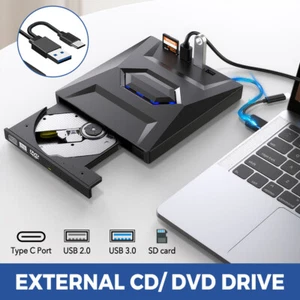 Externes DVD Laufwerk USB 3.0 Brenner CD DVD-RW Brenner für PC Laptop Plug &Play - Bild 1 von 11