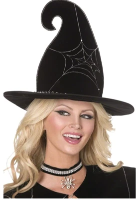 Sexy Sombrero de Bruja Telaraña - de Bijou Boutique - Tamaño Adulto - ¡NUEVO! Foto 1 de 2