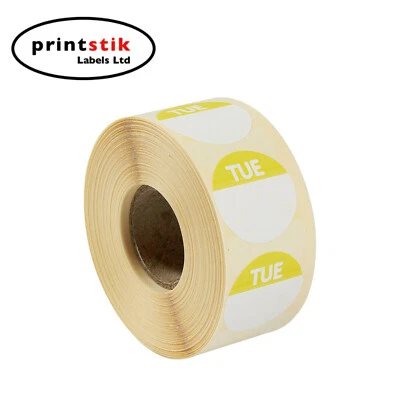 Day Dot Lebensmittelhygiene-/Priorisierungsetiketten - Dienstag 1 Packung mit 1.000 Etiketten