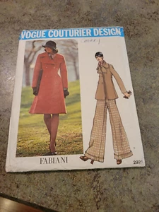 VOGUE Couturier Design #2925 Pattern UNCUT Vintage FABIANI Size 10 - Picture 1 of 4