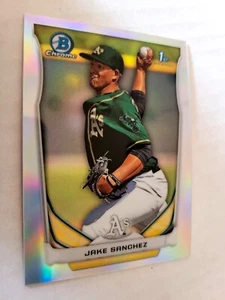 2014 Bowman Chrome Prospects Refractor #BCP-88 Jake Sanchez 467/500 - Picture 1 of 3