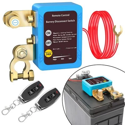 Remote Battery Disconnect Switch 12v 240A Auto Car RV Smart Voltage Kill Switch - Image 1 of 4