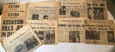 9pc LOT JFK~JOHN Kennedy Assassination Nov 1963 Newspaper NEW YORK TIMES NEWSDAY