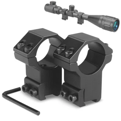 High Quality 2PCS 1''/25.4mm Ring Scope Mounts for 11mm Dovetail Rail - Image 1 of 4