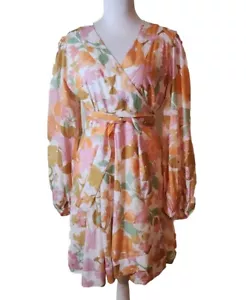 Mille Nan Wrap Dress Harmony floral Shopbop Vacation Resort Floral Retails 300$ - Picture 1 of 7