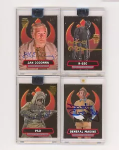Topps Star Wars Signature Series Autogrammkarte Rogue One Tudyk + 3 - Bild 1 von 2