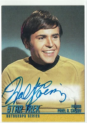 Star Trek The Original Series Season 2 Autograph Card A28 Walter Koenig Chekov - Image 1 of 2