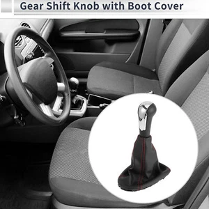 Pomo de cambio de marchas de 5 velocidades con cubierta para Chevrolet Spark 2011-2015 imitación cuero - Imagen 1 de 7