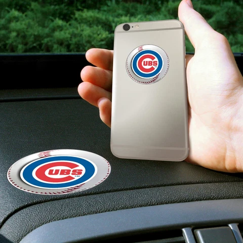 Fanmats MLB Chicago Cubs Get a Grip Cell Phone Grip Thick Polymer Stickers Cover