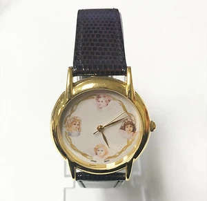 Reloj Tali de cuero genuino con caja de cuarzo esfera blanca 32 mm esfera cómica Seiko - Imagen 1 de 4