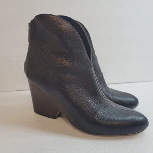 Diane Von Furstenberg Womens Leather Ankle Booties Size 8 Western Ranch Cowgirl - Picture 1 of 18