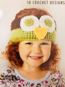 Leisure Arts ANIMAL BEANIES & EAR WARMERS 10 Crochet Project Booklet - Picture 1 of 4