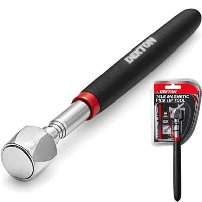 DEKTON Telescopic Magnetic Pick Up Tool Magnet 16Lb Lift 660mm Long Reach DT60725B