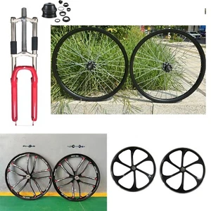 DONSP1986 26" Bike Red Fork w/Headset, 1-1/8" Threadless and Mag or Spoke Wheel - Picture 1 of 67