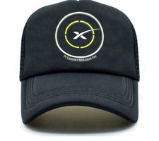 UPC 689531015020 product image for Ufonaut Trucker Caps UFO Outer Space X Rocket Fans Black Baseball Mesh | upcitemdb.com