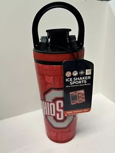 OHIO STATE BUCKEYES 26 OZ. 4D PRINT STAINLESS STEEL ICE SHAKER New Open box - Picture 1 of 3
