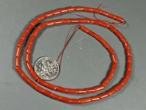 Perline di corallo filo 18" SCELTA rosso mediterraneo - Foto 1 di 4