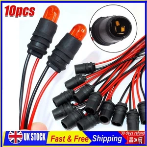 Set 10 x T10 W5W 147 501 presa porta lampadina senza tappo raccordo gomma morbida 12V 10mm - Foto 1 di 21