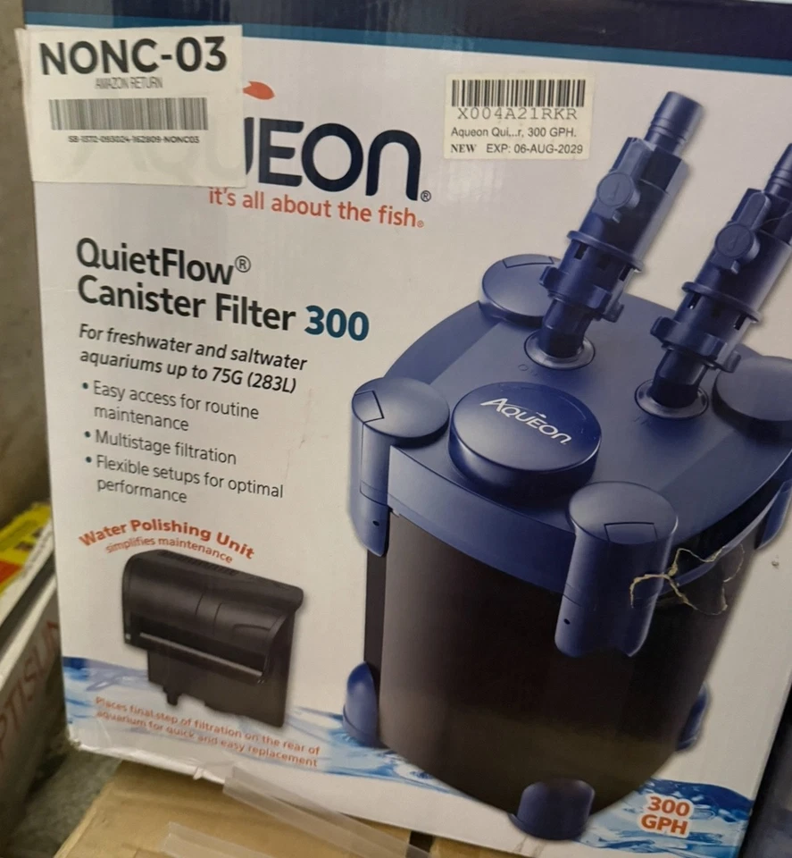 Filtro de bote Aqueon QuietFlow 300 - negro/azul Foto 1 de 1