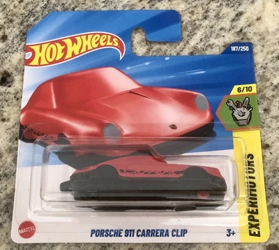 Hot Wheels PORSCHE 911 CARRERA CLIP ROSSA PORTA CHIAVI 2025 1:64 - Immagine 1 di 2