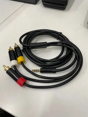 Microsoft Xbox 360 Slim E Official Composite AV Cable Console TV Lead - Image 1 of 3
