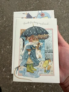 Vera The Mouse Marjolein Bastin Small Hallmark Greeting Card Vintage Friendship - Picture 1 of 8
