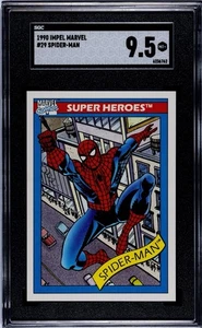 1990 Impel Marvel Universe #29 Spider-Man SGC 9.5 MINT+ - Bild 1 von 2