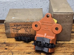 Vintage NOS Armstrong Chain Vise For Pipe 1/4"-4" No 2 NEW in Box - Picture 1 of 6