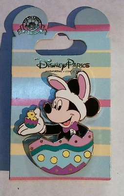 Prendedor Disneyland Disneyana 1,5 pulgadas Conejo de Pascua Mickey Esmalte Parques Disney Foto 1 de 2