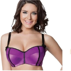 Parfait Charlotte Half Cup Underwire, Purple, size 30D - Picture 1 of 3
