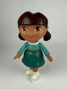 Dora the Explorer ICE SKATER 5" Figure 2008 Fisher Price Green Dress 10 - Picture 1 of 4