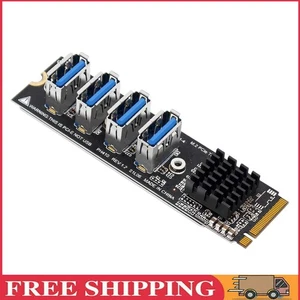 M.2 Mkey zu 4 PCI-E Riser Karte Stabile Übertragung USB3.0 für Desktop-Computer - Afbeelding 1 van 11