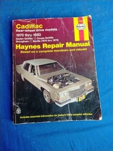 Cadillac Rear Wheel Drive Models 1970-1993 Haynes Repair Manual - Bild 1 von 4