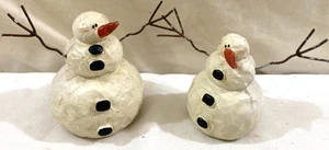 Kleiner primitiver Schneemann 2003 2er Set TOP - Bild 1 von 6