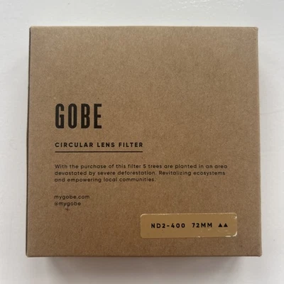 GOBE ND2-400 72mm Neutral Density Lens Filter Eco-Friendly - Image 1 of 3