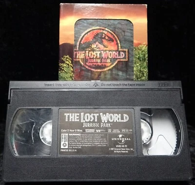 VHS Jurassic Park- The Lost World📼Jeff Goldblum 1997 -3D Dino Motion Card Foto 1 de 3