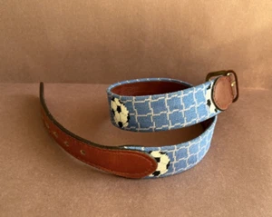 Smathers & Branson YOUTH/CHILD Soccer Needlepoint Belt PLEASE SEE MEASUREMENTS - Picture 1 of 11