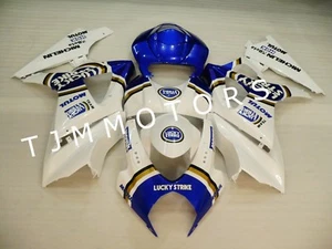 Kit de carenado de carrocería molde de inyección ABS Blue Lucky Strike para GSXR1000 2007-2008 - Imagen 1 de 10