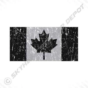 4" Canadian Flag Vinyl Decal Bumper Sticker Subdued Weathered Flag Maple Leaf - Picture 1 of 1